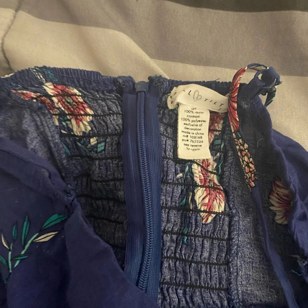 Tilly’s Blue Floral Dress - Picture 3 of 3